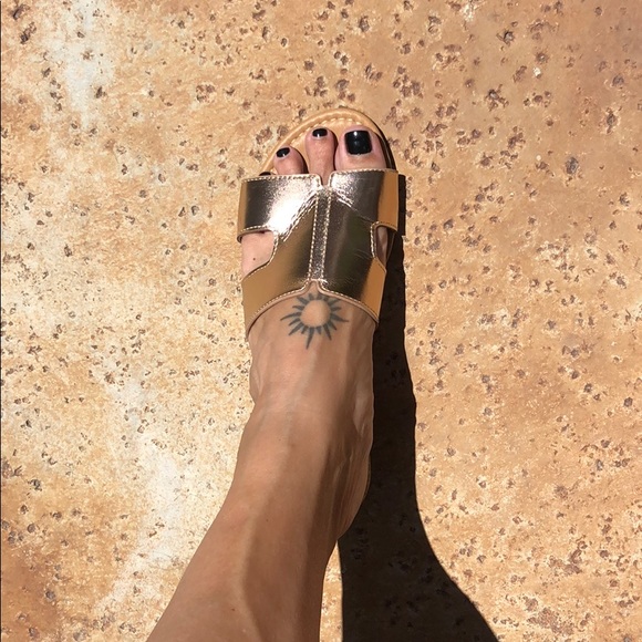 Rose gold sandals - Picture 4 of 5